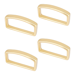 Настоящее золото 14K Латунные держатели петель, пряжка поясного ремня, реальный 14 k позолоченный, 6x37x18.5 мм