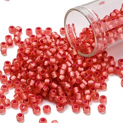 (2201) Silver Lined Almond Blossom Тохо 6/0 круглые бусины, японский бисер, (2201) окаймленный серебром цветок миндаля, 4 мм, отверстие : 1.5 мм, Около 7570 шт / фунт