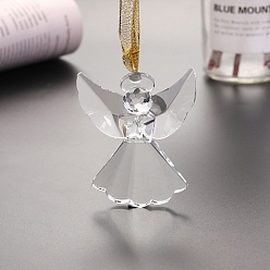 Angel & Fairy Подвеска в виде ловца солнца из хрустального стекла, создатель радуги, украшение сада и дома своими руками, ангел и фея, 80x68x20 мм