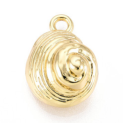 Золотой Подвески из сплава , форма раковины, золотые, 21.5x14.5x9.5 мм, отверстие : 2.2 мм