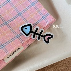 Светло-Голубой Акриловая крокодил заколки, рыба, Небесно-голубой, 55 мм