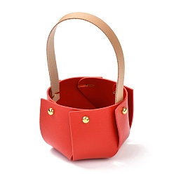 Красный Портативные наборы для изготовления конфет из искусственной кожи из искусственной кожи, с шипами, для упаковки свадебного подарка, красные, 22x20x0.2 см