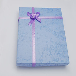 Средняя Орхидея Картонные коробки для украшений с цветком (доставка случайным образом) и губкой внутри, прямоугольные, средне орхидеи, 160x120x30 мм