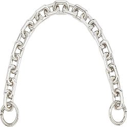 Платина Цепные ремни, кабельные цепи из сплава, с карабин-лобстерами , платина, 360 мм, ссылка: 25x18x4.5 mm, застежка : 28x4 mm, внутренний: 19 mm
