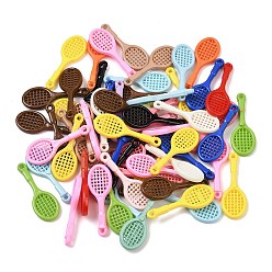 (52) Непрозрачная лаванда Непрозрачные акриловые подвески, ракетка, разноцветные, 28.5x10.5x2.5 мм, отверстие : 1.4 мм