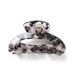 Серый Прозрачные акриловые заколки-гвоздики с цветочным узором, аксессуары для волос для девочки, женщины, серые, 82 мм