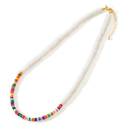 Разноцветный Ожерелье из радужных ракушек, универсальное украшение на ключицу, красочный