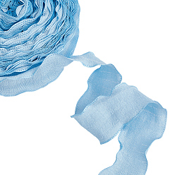 Синий Льняная лента, для подарочной упаковки, синие, 1 дюйм (25 мм), около 40.00 ярдов (36.58 м) / рулон