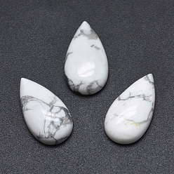 Говлит Природные кабошонов Говлит, слеза, 20.5x11x5 мм