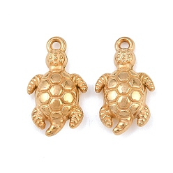 Tortoise 201 подвески из нержавеющей стали, золотые, черепаха, 18.5x10.5x4.5 мм, отверстие : 1.2 мм