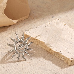 Нержавеющая Сталь Цвет 304 открытые кольца манжеты из нержавеющей стали, солнце, цвет нержавеющей стали, внутренний диаметр: 18 мм, ВС: 34x34.5 mm