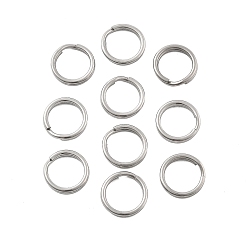 Нержавеющая Сталь Цвет 304 кольца с двойными петлями из нержавеющей стали, цвет нержавеющей стали, 10x1.5 мм, внутренний диаметр: 7.5 мм