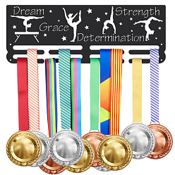 Sports Спортивная тема железная вешалка для медалей настенная стойка для дисплея, с винтами, гимнастика, 150x400 мм