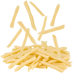 Mocasín 40 Piezas de patatas fritas de imitación de PVC, accesorios de decoración para juegos de simulación, mocasín, 65.5~97.5x8.5x5.5 mm