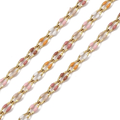 (52) Непрозрачная лаванда Ионное покрытие (ip) 304 цепь из эмалированной нержавеющей стали, с катушкой, пайки, разноцветные, 9x3.8x2 мм