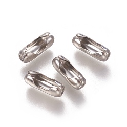 Couleur Acier Inoxydable Connecteurs de chaîne à billes en acier inoxydable résistants au ternissement, couleur inox, 304mm, adapté à la chaîne à billes 11x4 mm