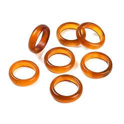 Шоколадный Кольца из натурального агата, окрашенного и нагретого, для женщин, цвет шоколада, 5.5 мм, внутренний диаметр: 17~17.5 мм