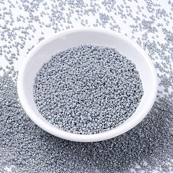 (DB1579) Opaque Ghost Gray AB MIYUKI Delica Beads, Cylinder, Japanese Seed Beads, 11/0, (DB1579) Opaque Ghost Gray AB, 1.3x1.6mm, Hole: 0.8mm, about 2000pcs/bottle, 10g/bottle