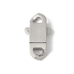 Нержавеющая Сталь Цвет 316 хирургические байонетные застежки из нержавеющей стали, овальные, цвет нержавеющей стали, 22.5x12.5x4 мм, отверстие : 4x2.5 мм