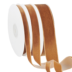 Kamel 3 Rollen 3 Ausführungen einseitiges Samtband, zum Bowknot machen, Geschenkdekoration, Kamel, 3/8~1 Zoll (10~25 mm), 1 Rolle/Stil