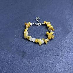 Топаз Нефрит Браслеты из натурального бисера с топазом и нефритом для женщин