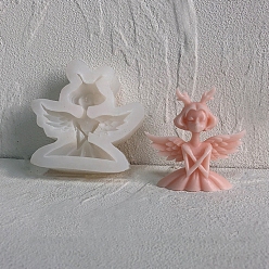 Angel & Fairy Силиконовые формы для портрета ангела и феи, свечи, бюста, для изготовления ароматических свечей для скульптуры половины тела, ангел и фея, 9x8.5x2.8 см