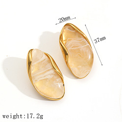 Мокасин 304 серьги из нержавеющей стали, самородки, мокасин, 37x20 мм