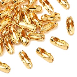 Настоящее золото 18K Соединители для цепочек из латуни Shegrace, без кадмия и без свинца и без никеля, реальный 18 k позолоченный, 7.5x3 мм, отверстие : 1 мм, внутренний диаметр: 2.5 мм