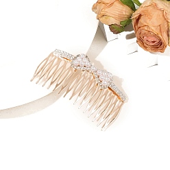 Белый Сплавочная гребенка со стразами для волос , с бусиной из искусственного жемчуга, аксессуары для волос для женщин и девочек, белые, 80 мм