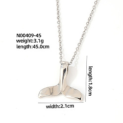 Whale Элегантные латунные ожерелья с подвесками из прозрачных кубических цирконий с микропаве для женщин, идеальный подарок на день святого валентина, золотые, Whale Tail, 17.72 дюйм (45 см)