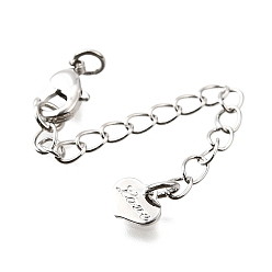 Платина Латунный микропаве кубический цирконий с цепочкой, без свинца и без кадмия, стойки покрытие, прочное покрытие, платина, 67 мм