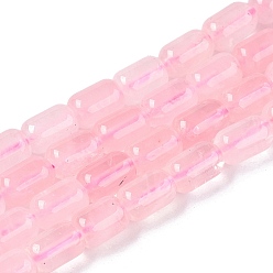 Розовый Кварц Природного розового кварца нитей бисера, колонка, 9~9.5x6 мм, отверстие : 0.9~1 мм, около 42~43 шт / нитка, 15.24~15.8'' (38.7~39.5 см)