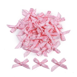 Бледно-Розовый Аксессуары из полиэстера, бантом, розовый жемчуг, 16x19x3 мм