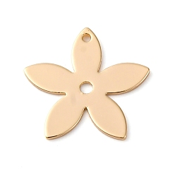 Настоящее золото 18K Латунные подвески, без кадмия, без никеля и без свинца, , реальный 18 k позолоченный, 14x14.5x0.7 мм, отверстие : 0.9 мм