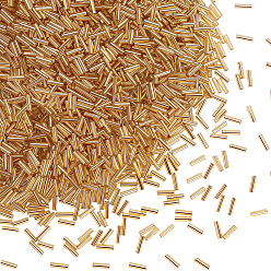 пшеница 3000шт. стеклянные бусины, Цейлон, цвет пшеницы, 6x2 мм, отверстие : 0.5 мм