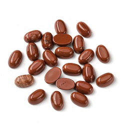 Красный Камень Природного красной яшмы кабошон, овальные, 6x4x2~2.5 мм