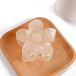 Папайя Оранжевый Заколки для волос из пвх, цветок, papayawhip, 76x74x65 мм