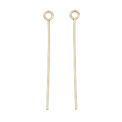 Real 14K Gold Filled 1/20 14Шипы с позолоченным покрытием, real 14 k золото заполнено, 25 мм, отверстие : 1.4 мм, 24 датчик