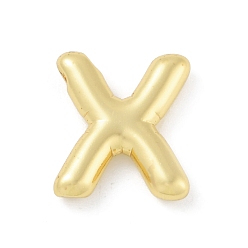 Letter X Gestellmessinganhänger, langlebig überzogen, Bleifrei und cadmium frei, echt 18 k vergoldet, Buchstabe x, 18x15x4 mm, Bohrung: 1.8 mm