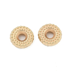 Golden CCB Plastic Spacer Beads, Textured Disc, Golden, 8x2.5mm, Hole: 2mm