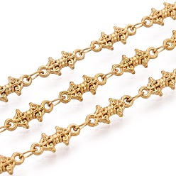 Настоящее золото 18K 5м 304 звенья цепи из нержавеющей стали, пайки, с катушкой, ионное покрытие (ip), реальный 18 k позолоченный, 11x4.5x2 мм