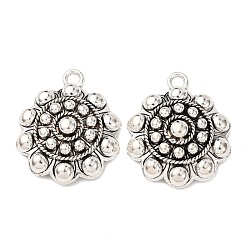 Античное Серебро Сплавочные подвески тибетского стиля, , без свинца и без кадмия, античное серебро, 40x33x8.5 мм, отверстие : 3.8 мм, Около 86 шт / 1000 г