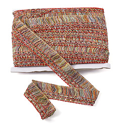 (52) Непрозрачная лаванда Лента с кисточками из полиэфирной пряжи, для украшения штор, аксессуары для костюма, разноцветные, 1-3/8 дюйм (35 мм), 25 м / карта