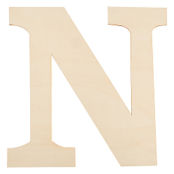 Letter N Незаконченная деревянная форма, буквы, letter.n, 29.8x29.5x0.2 см