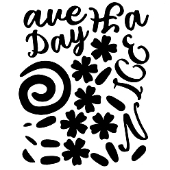 Слово Акриловые настенные наклейки, для дома гостиная спальня украшение, слово, 410x400 мм