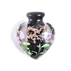 Зеленый лайм Пустые флаконы для духов ручной работы в форме сердца, бутылка с диффузором эфирного масла для ароматерапии, зеленый лайм, 2.5x2.7 см