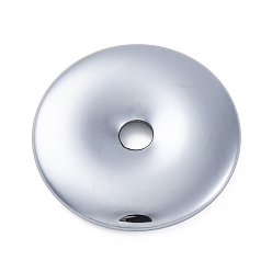 Терагерцовый камень Синтетический терагерцовый камень фарфор пряжка подвески безопасности, подвески в виде пончиков/пи-дисков, 40.5x6.3 мм, отверстие : 6 мм