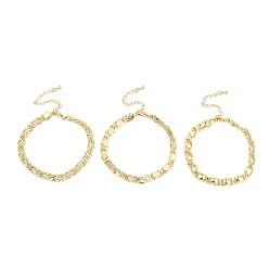 Настоящее золото 18K Латунные браслеты с покрытием для женщин, долговечный, без свинца и без кадмия, реальный 18 k позолоченный, 7-1/4~7-1/2 дюйм (18.3~18.9 см)