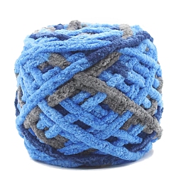 Васильковый Хлопковая пряжа, для свитера, шапки, носков, детских одеял, васильковый, 7 мм