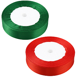 (52) Непрозрачная лаванда 2 рулоны 2 цветные полиэфирные ленты, для упаковки подарков, разноцветные, 3/4 дюйм (20 мм), около 25.00 ярдов (22.86 м) / рулон, 1 рулон / цвет